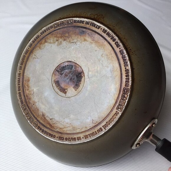 Bialetti Skillet Frying Pan Non Stick Stovetop Cooking Vintage Made in Italy 12" - Picture 9 of 12